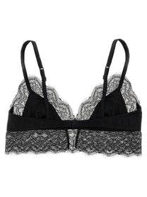 Dolce &amp; Gabbana Lace Satin Bra Black