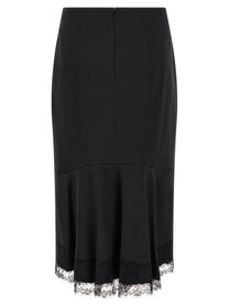 Ermanno Scervino Lace Sheath Skirt Black