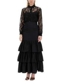 Moschino Women's Lace Shirt Black