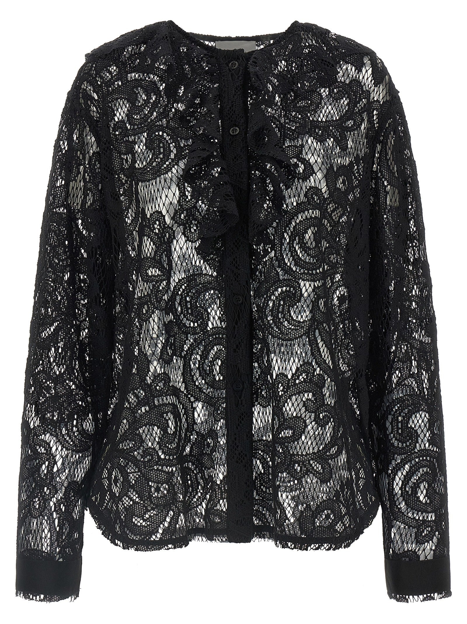 Nude Lucy Lace Shirt Black