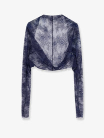 Alberta Ferretti Women's Lace Shrug Blue