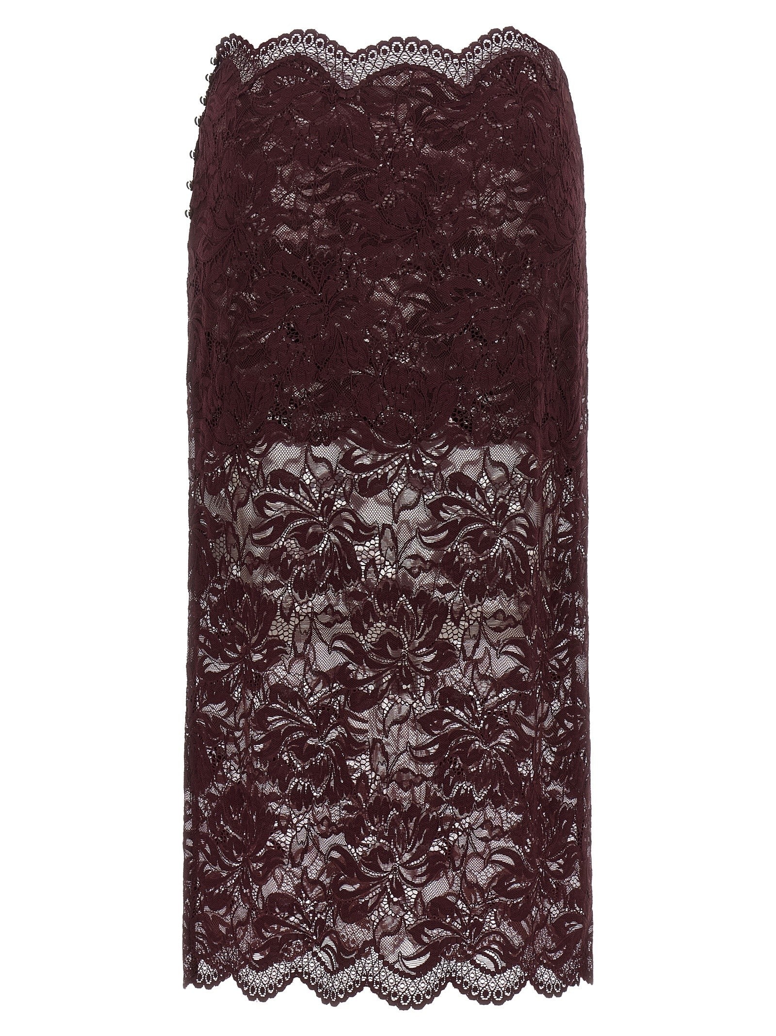 Rabanne Lace Skirt Purple