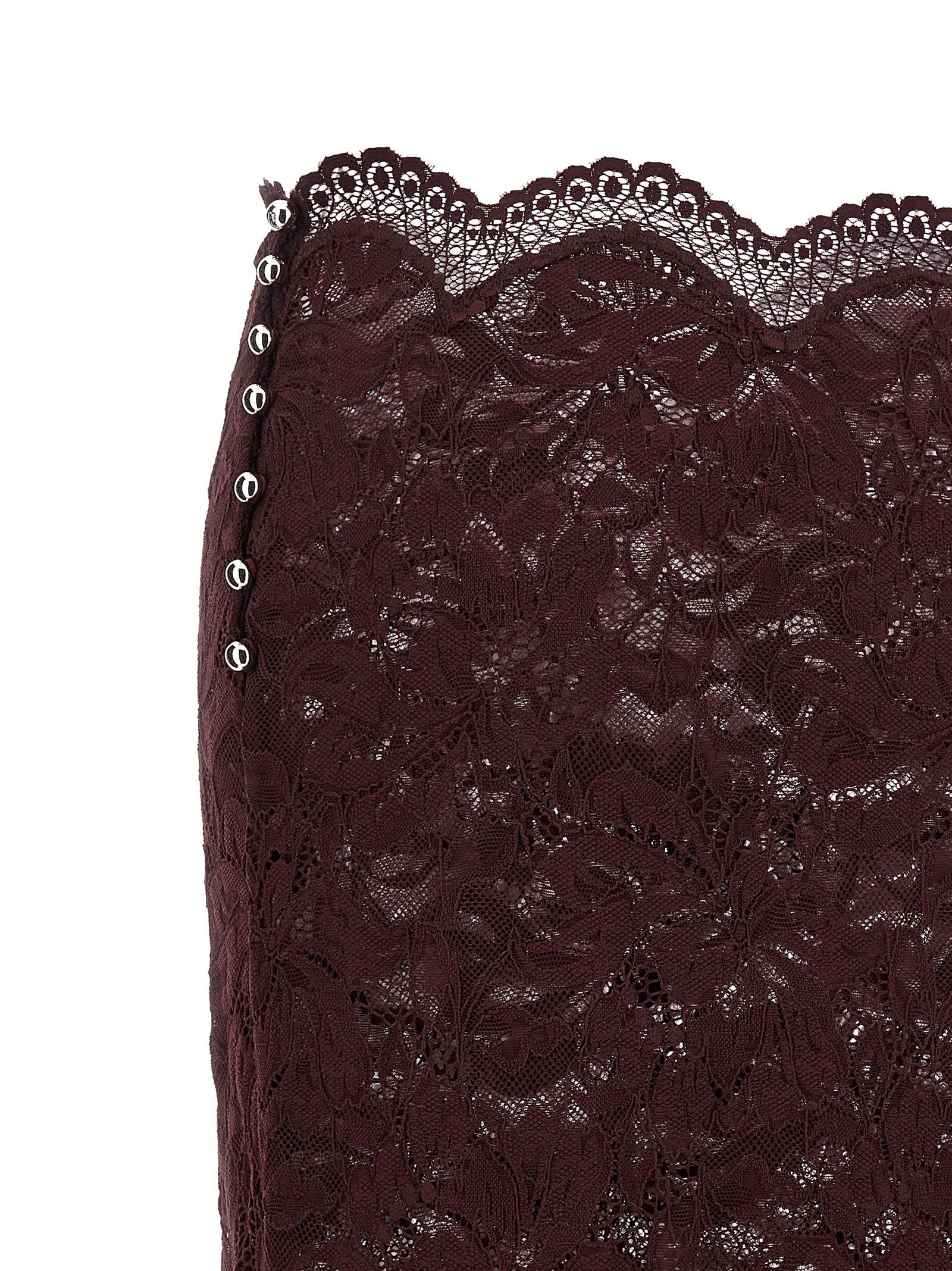 Rabanne Lace Skirt Purple