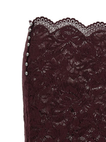 Rabanne Lace Skirt Purple