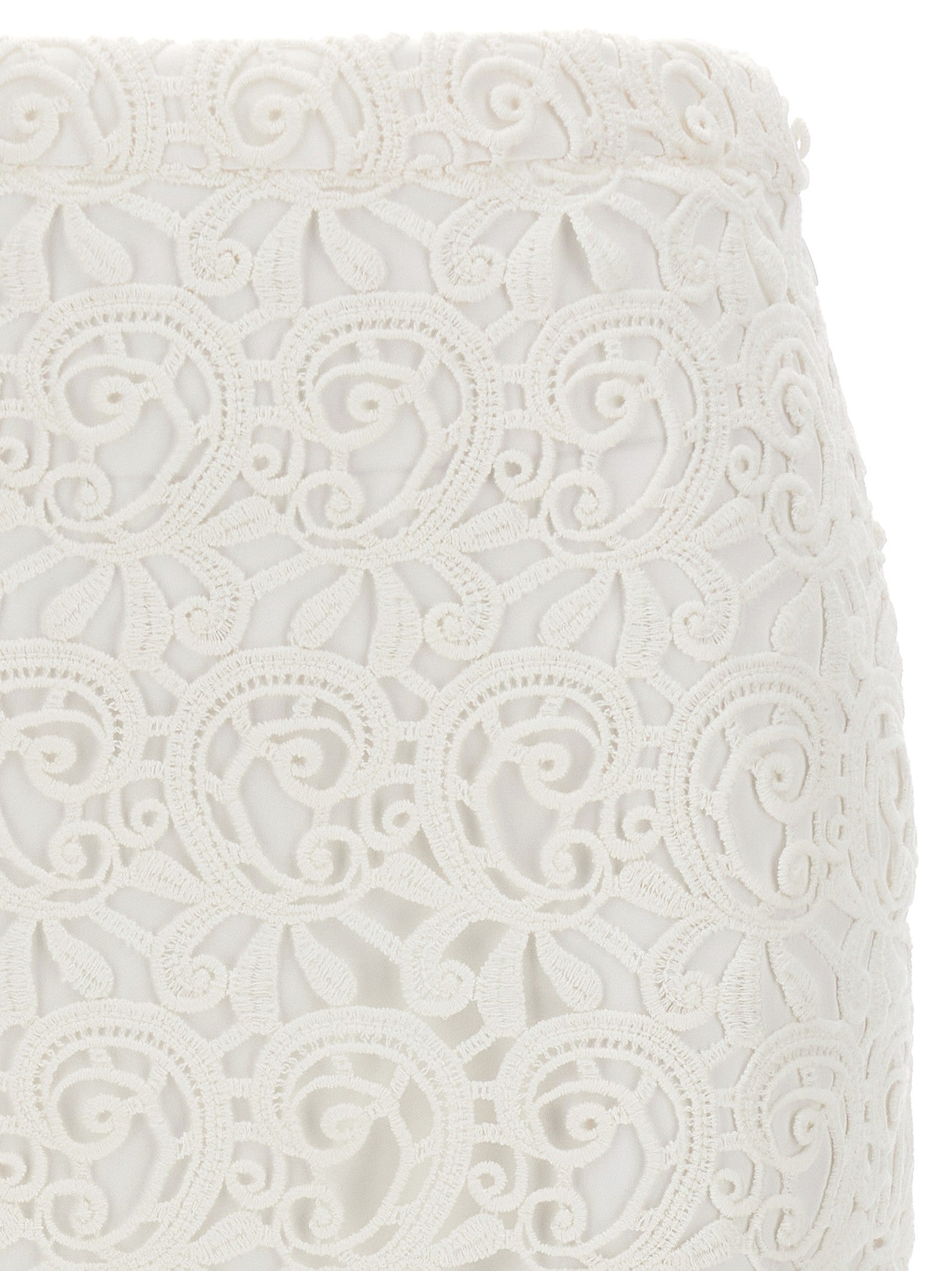 Burberry Lace Skirt White