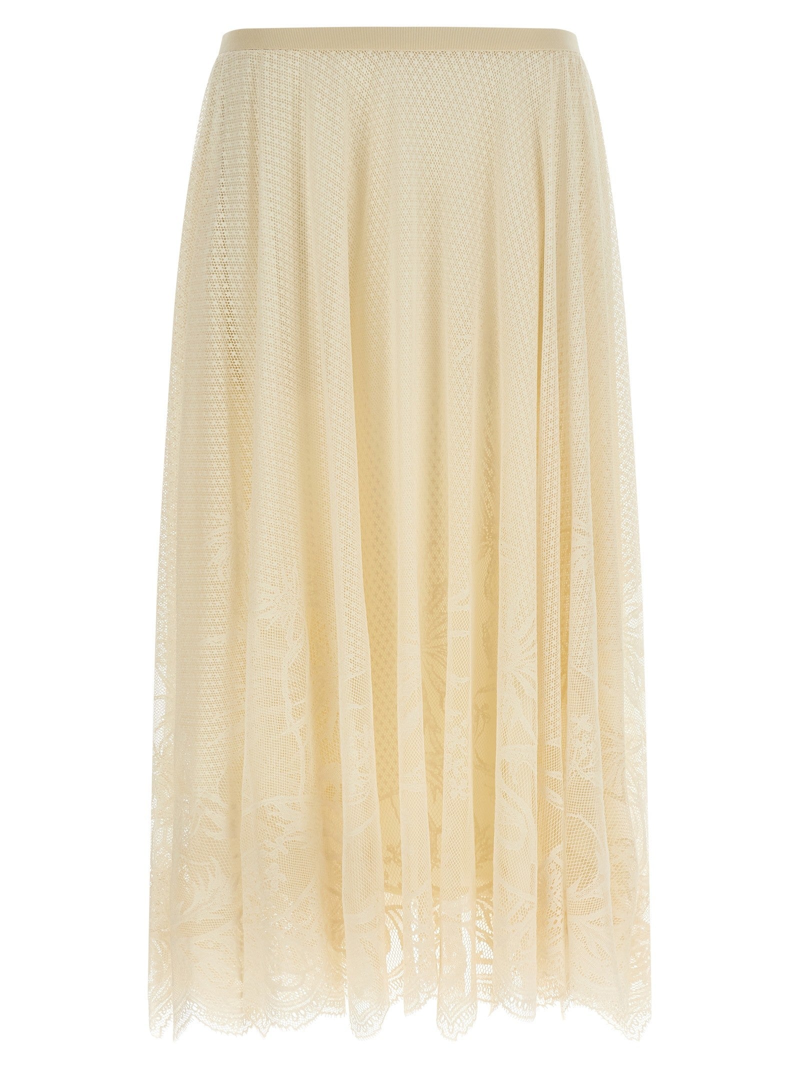 Fabiana Filippi Lace Skirt Beige