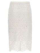 Burberry Lace Skirt White, view 2
