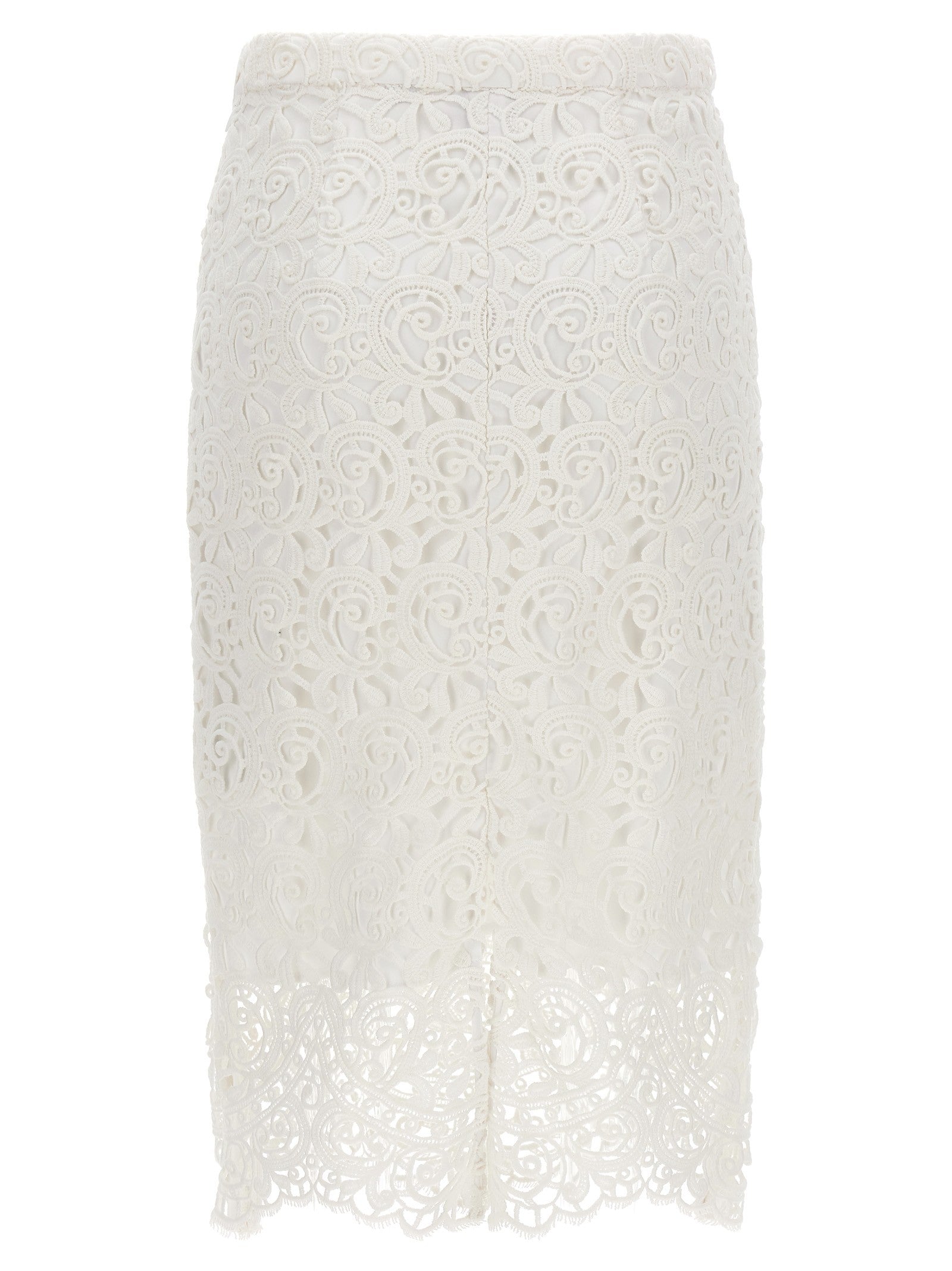 Burberry Lace Skirt White