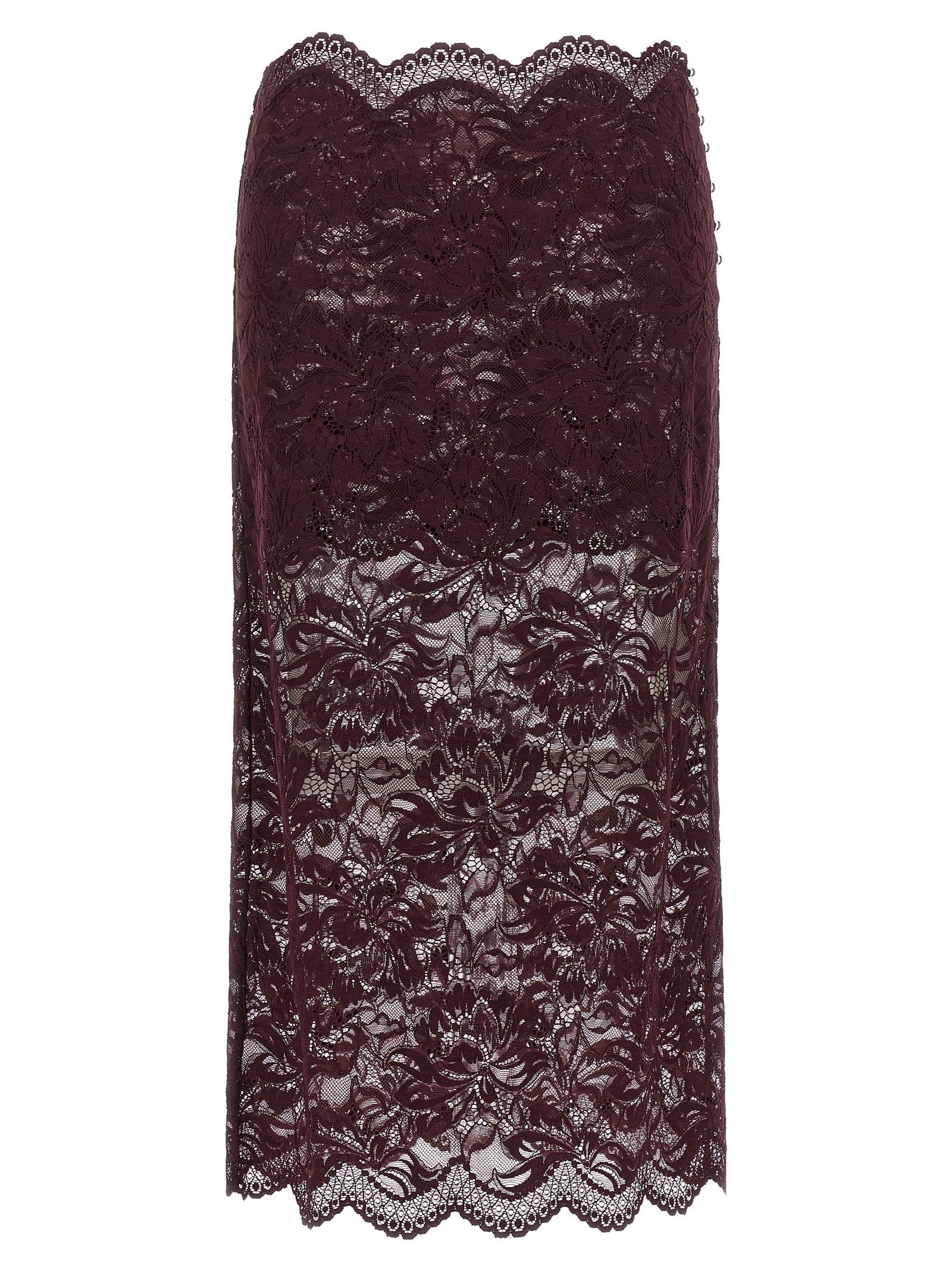 Rabanne Lace Skirt Purple
