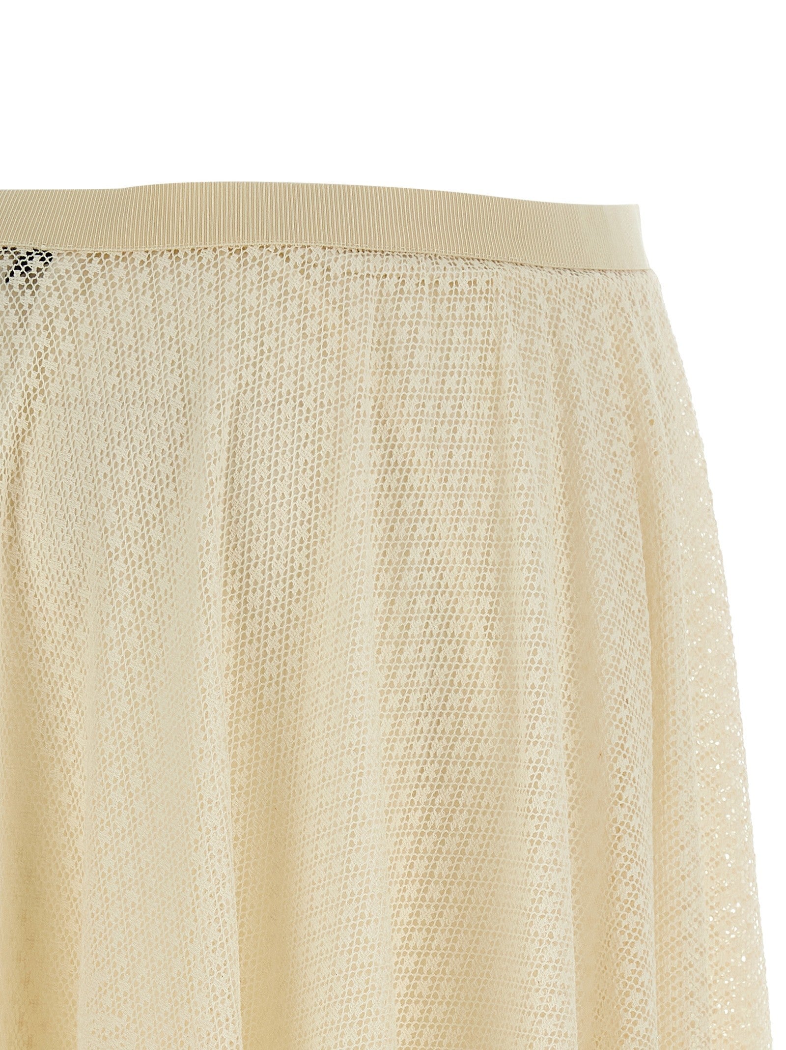 Fabiana Filippi Lace Skirt Beige