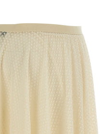 Fabiana Filippi Lace Skirt Beige