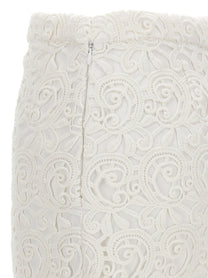 Burberry Lace Skirt White