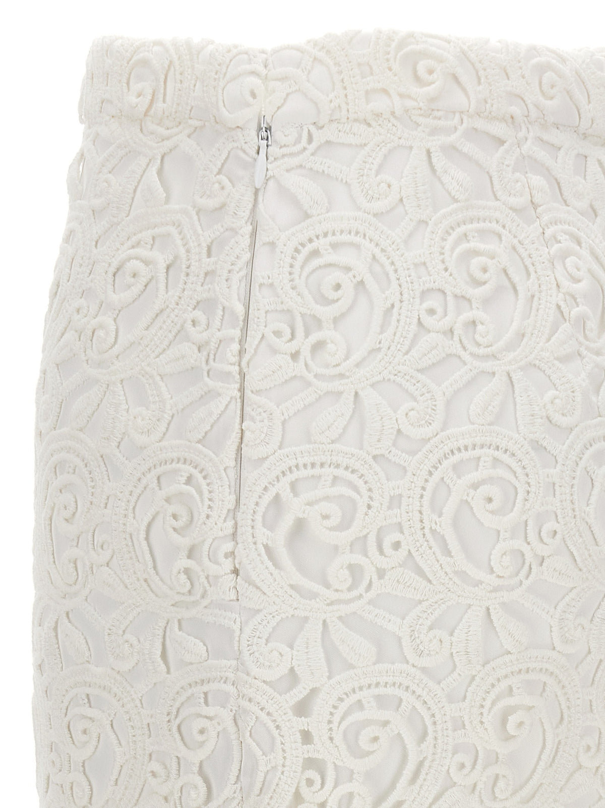 Burberry Lace Skirt White, view 4