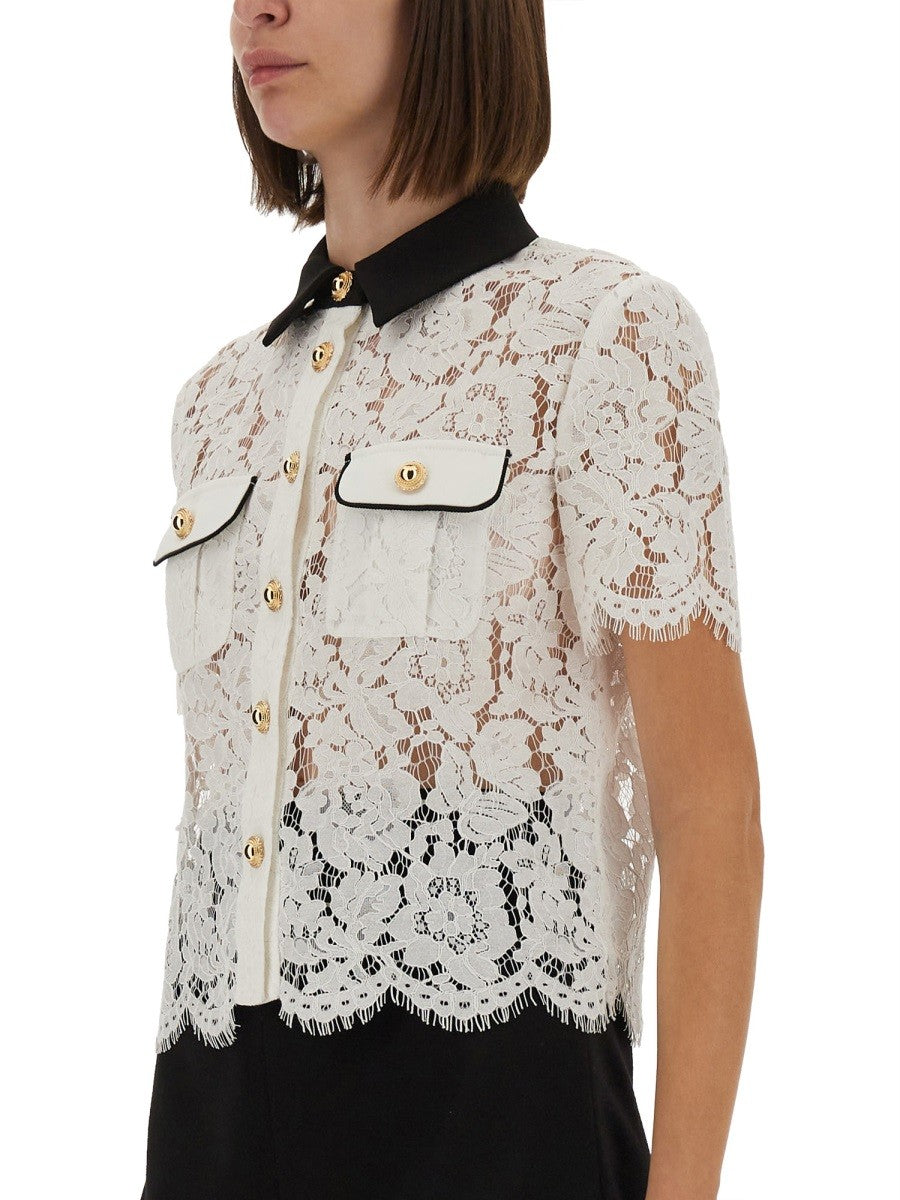self-portrait Women's Lace Top White self-portrait