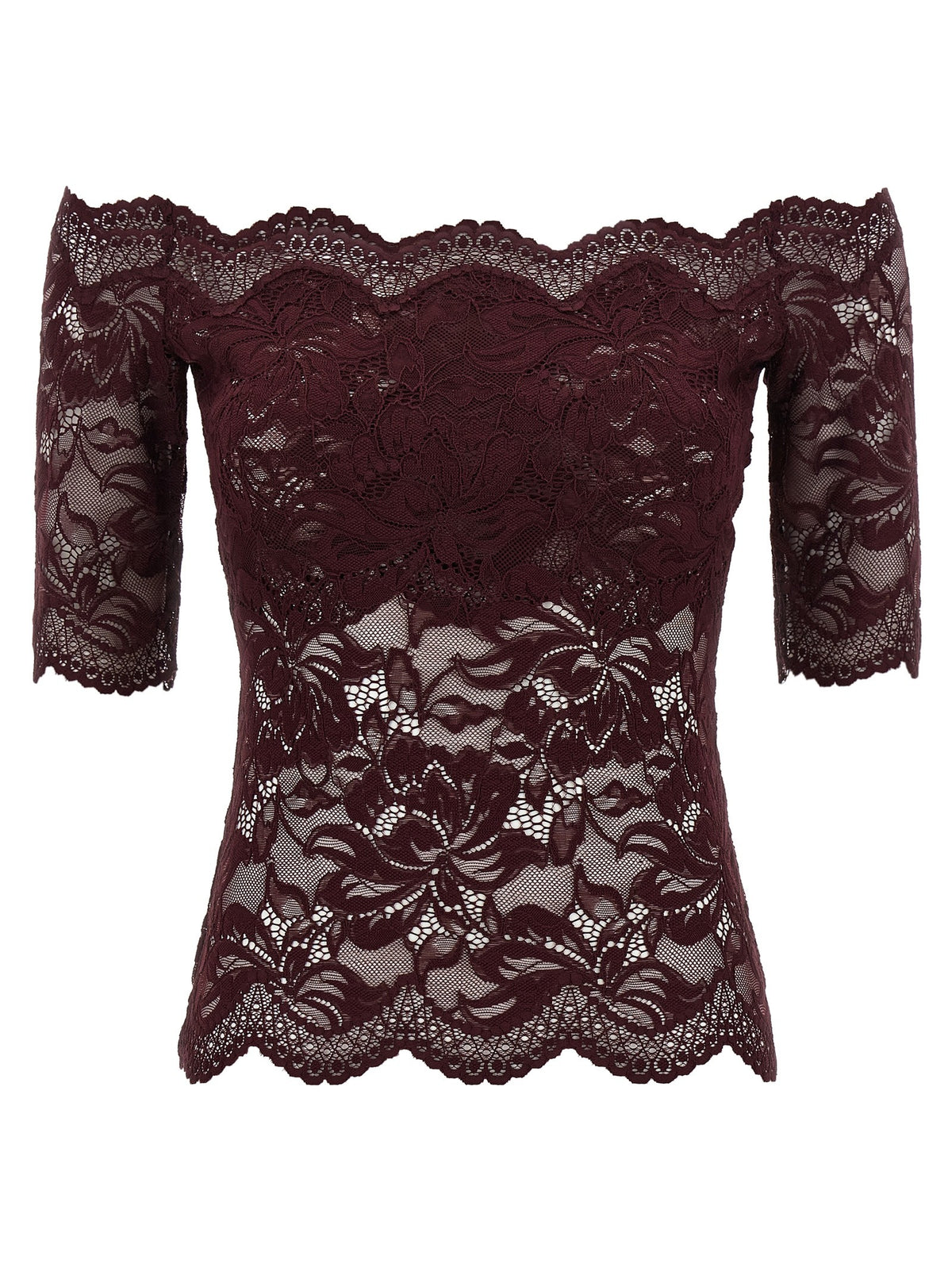 Rabanne Lace Top Purple