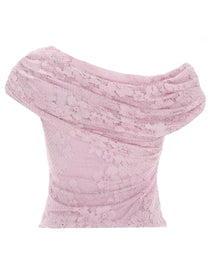 self-portrait Women's Lace Top Blue