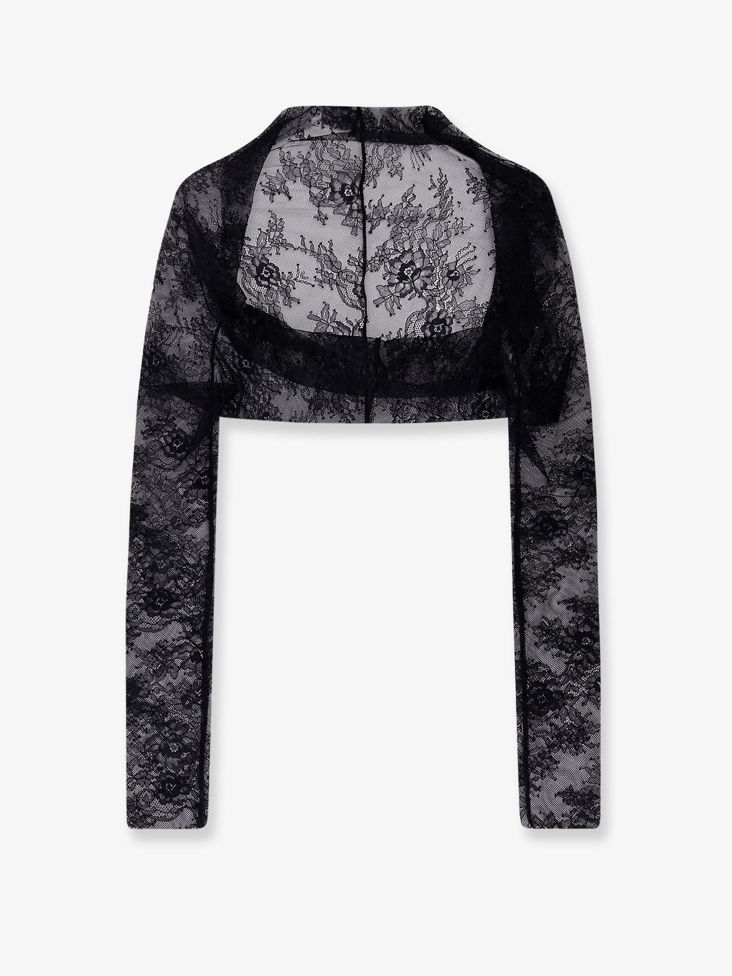 Alberta Ferretti Women's Lace Top Black