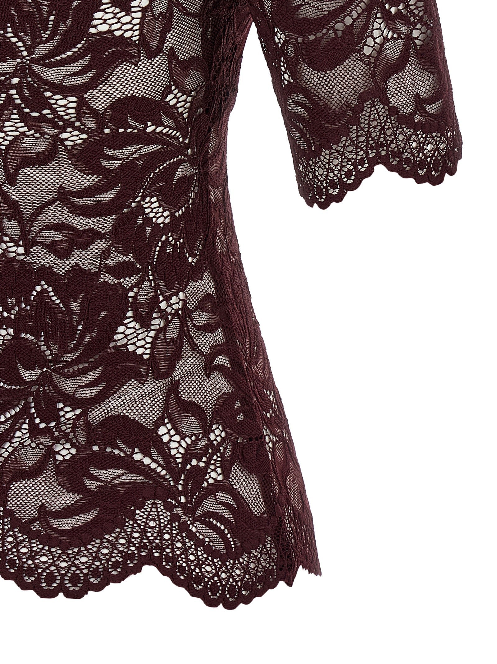 Rabanne Lace Top Purple