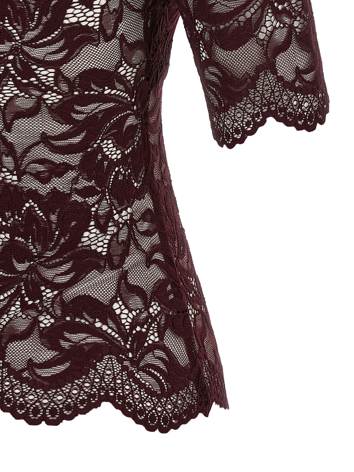 Rabanne Lace Top Purple, view 4