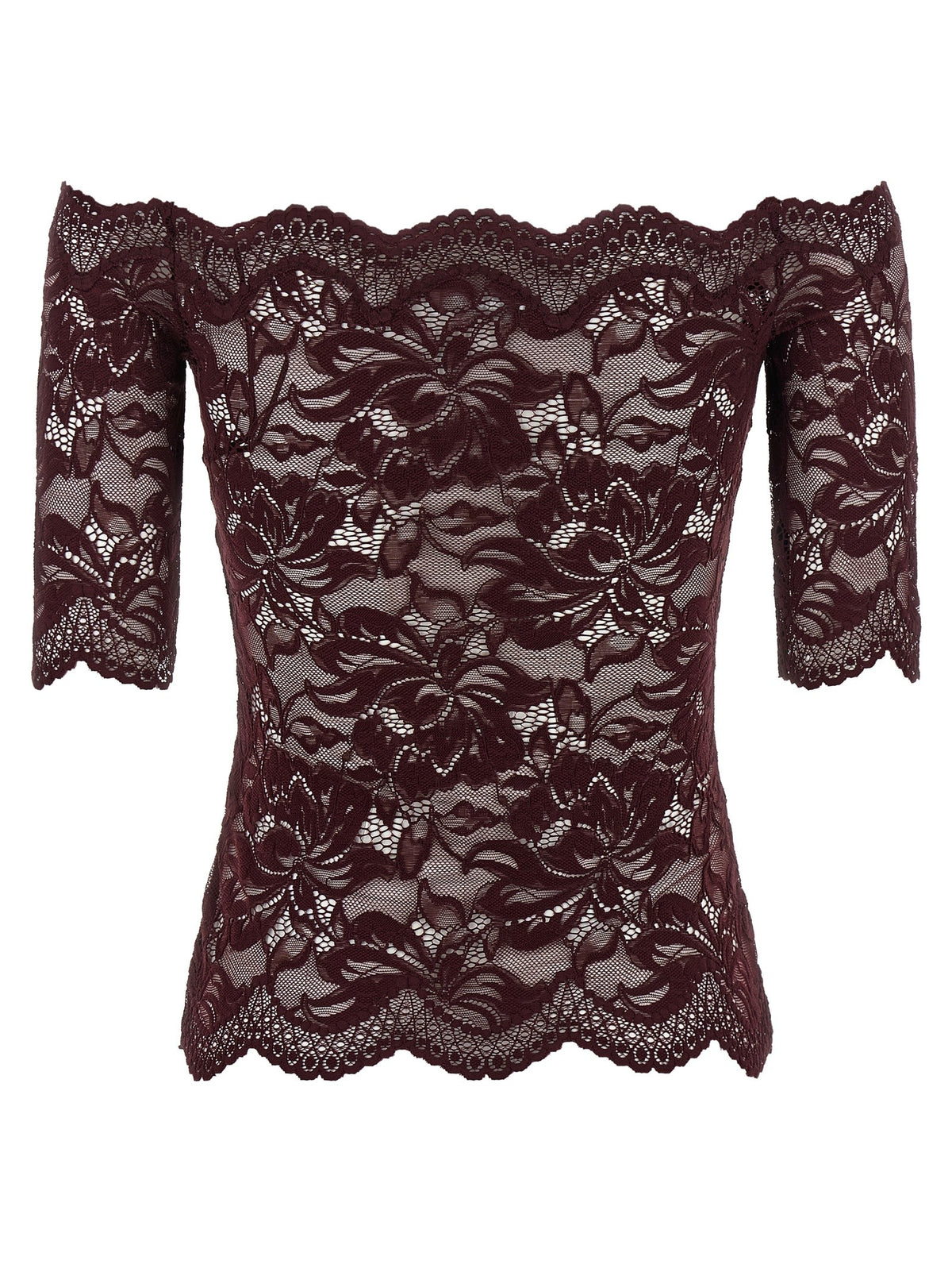 Rabanne Lace Top Purple, view 2