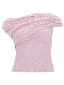 self-portrait Women's Lace Top Blue