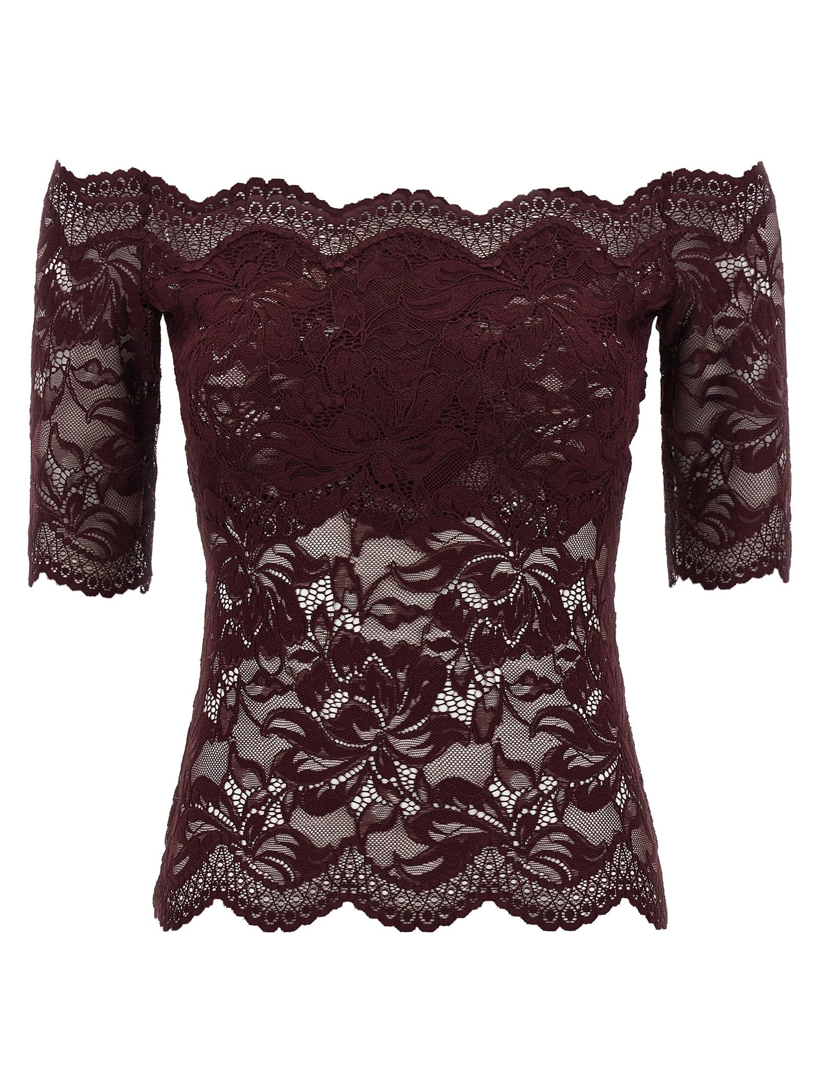 Rabanne Lace Top Purple