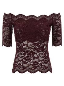Rabanne Lace Top Purple