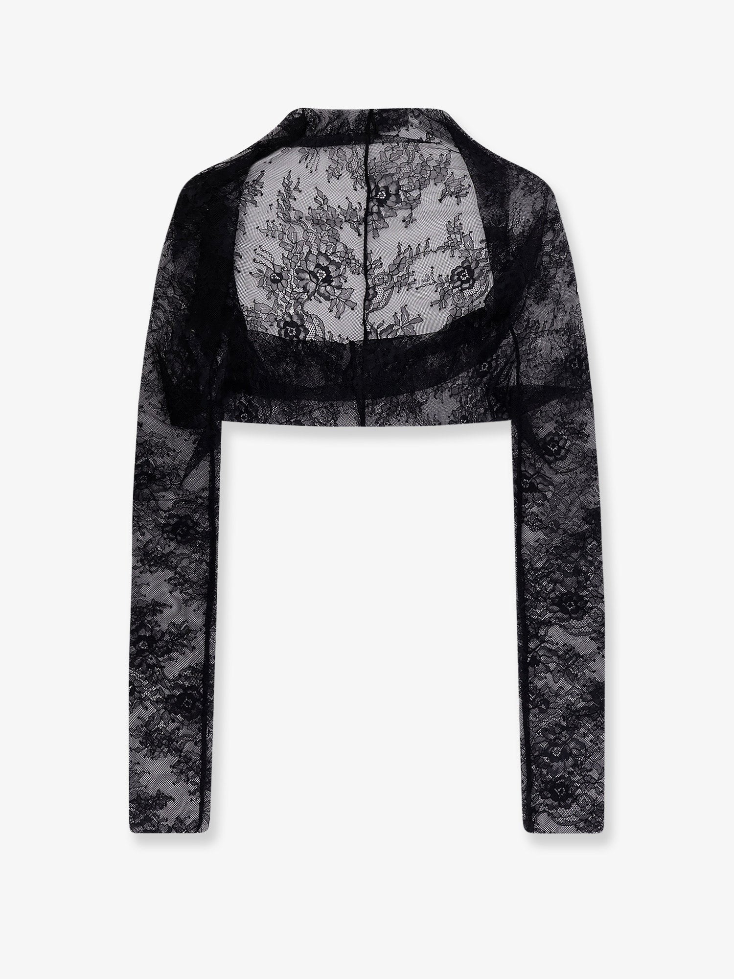 Alberta Ferretti Women's Lace Top Black