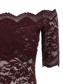Rabanne Lace Top Purple