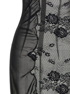 The Attico Lace Tulle Dress Black