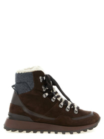Brunello Cucinelli Lace up Ankle Boots Brown