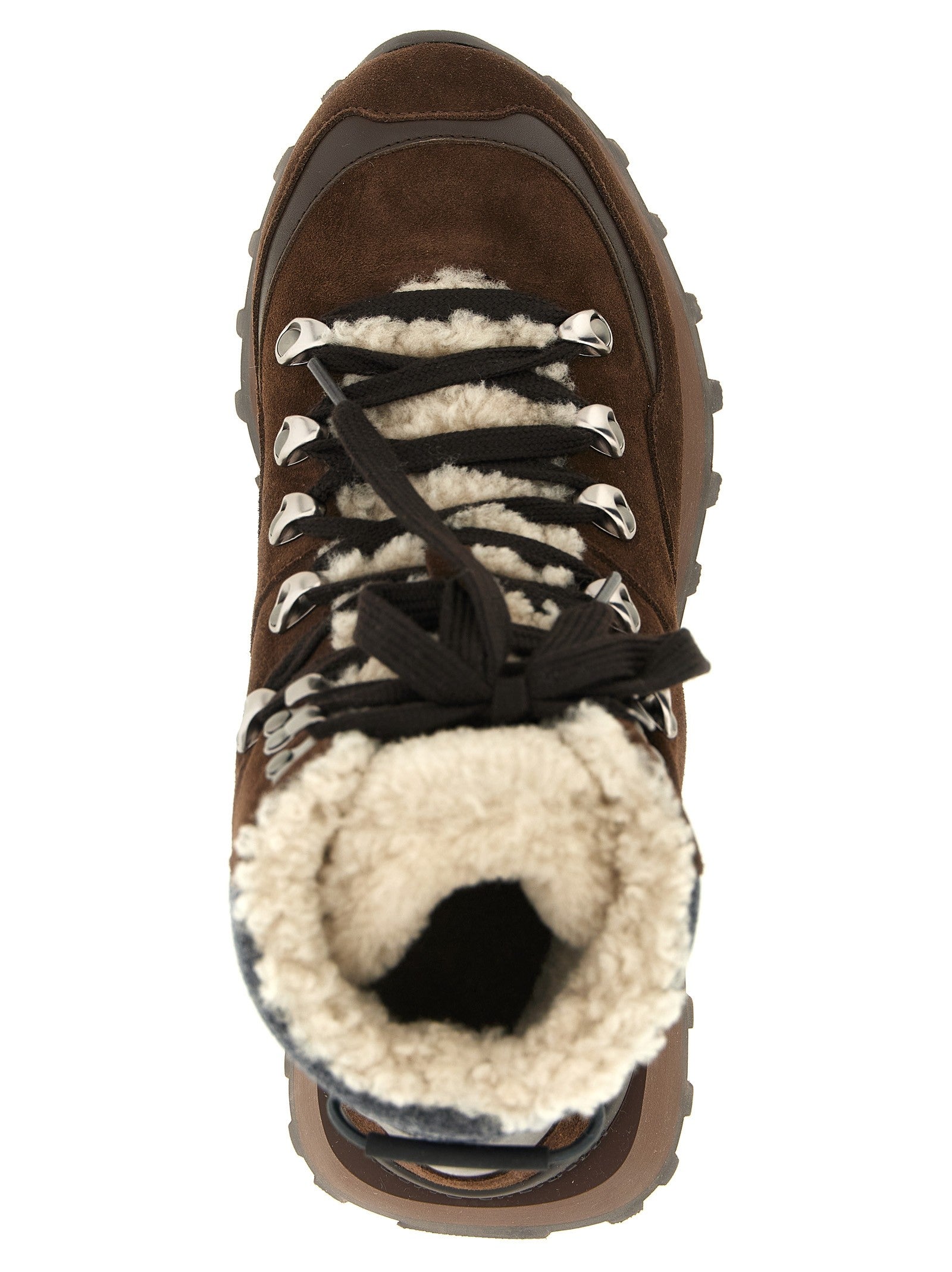 Brunello Cucinelli Lace up Ankle Boots Brown