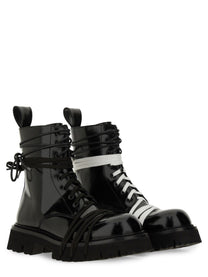 Moschino Women's Lace up Boot Black