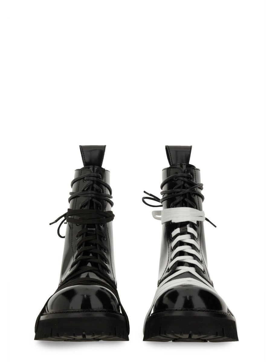 Moschino Women's Lace up Boot Black