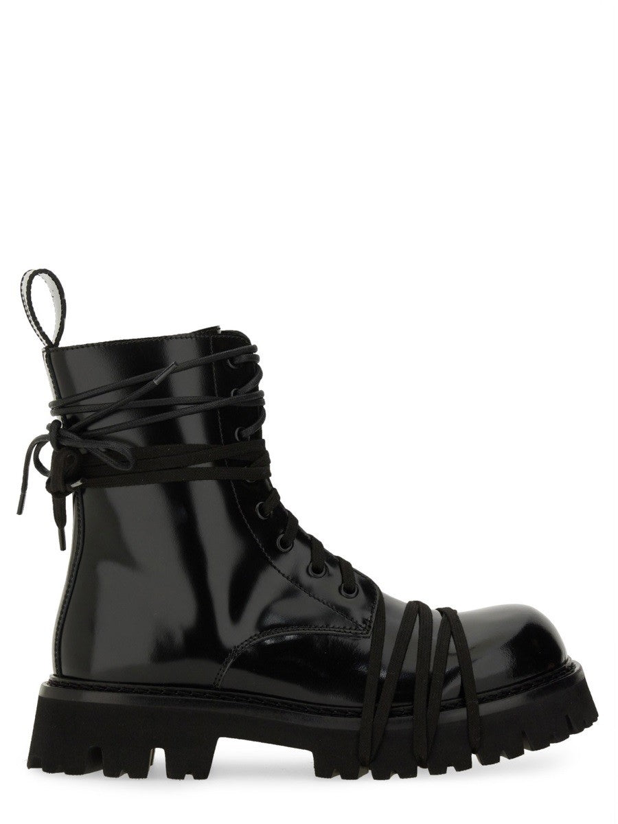 Moschino Women's Lace up Boot Black