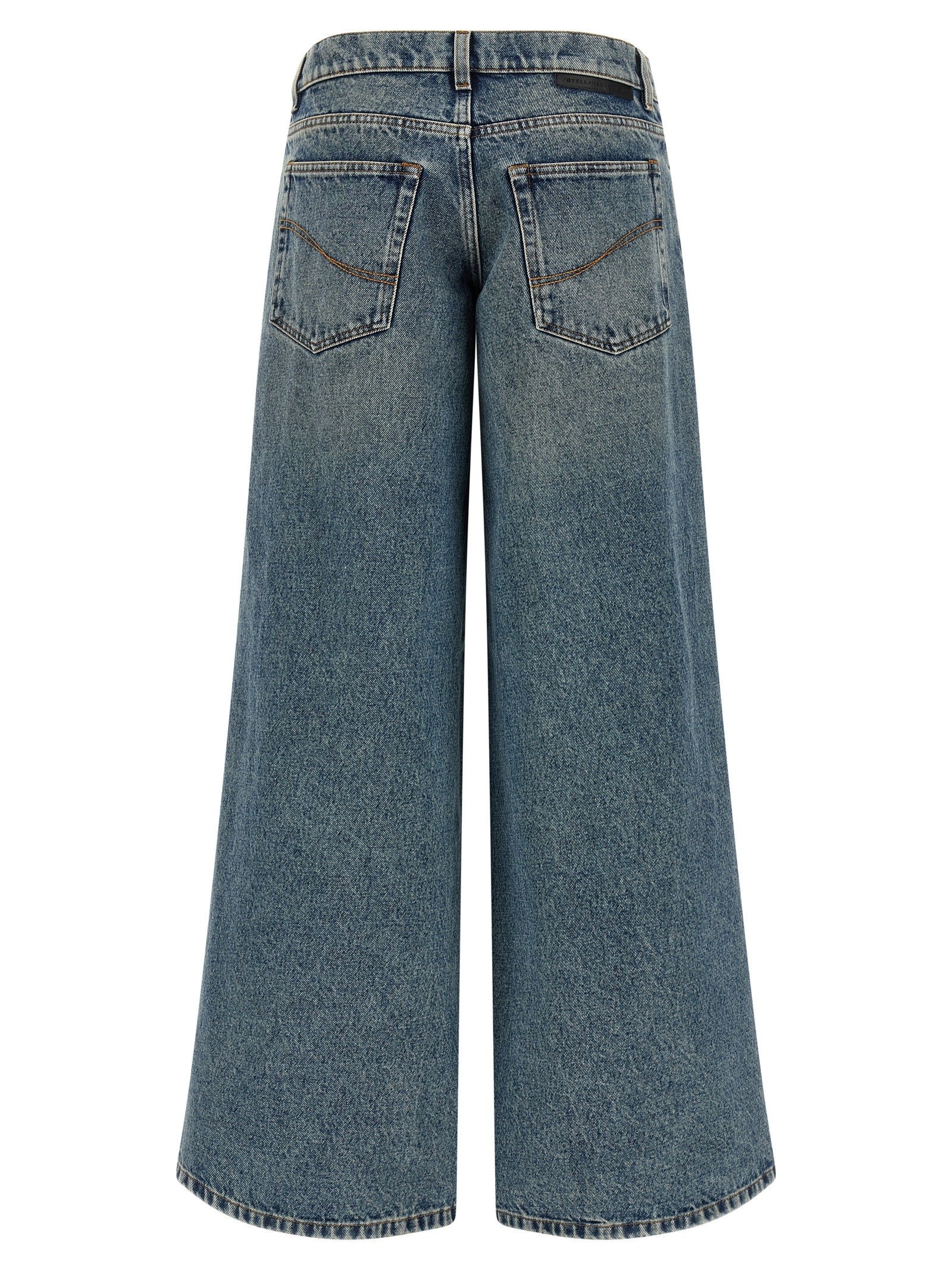 Stella McCartney Lace up Jeans Blue