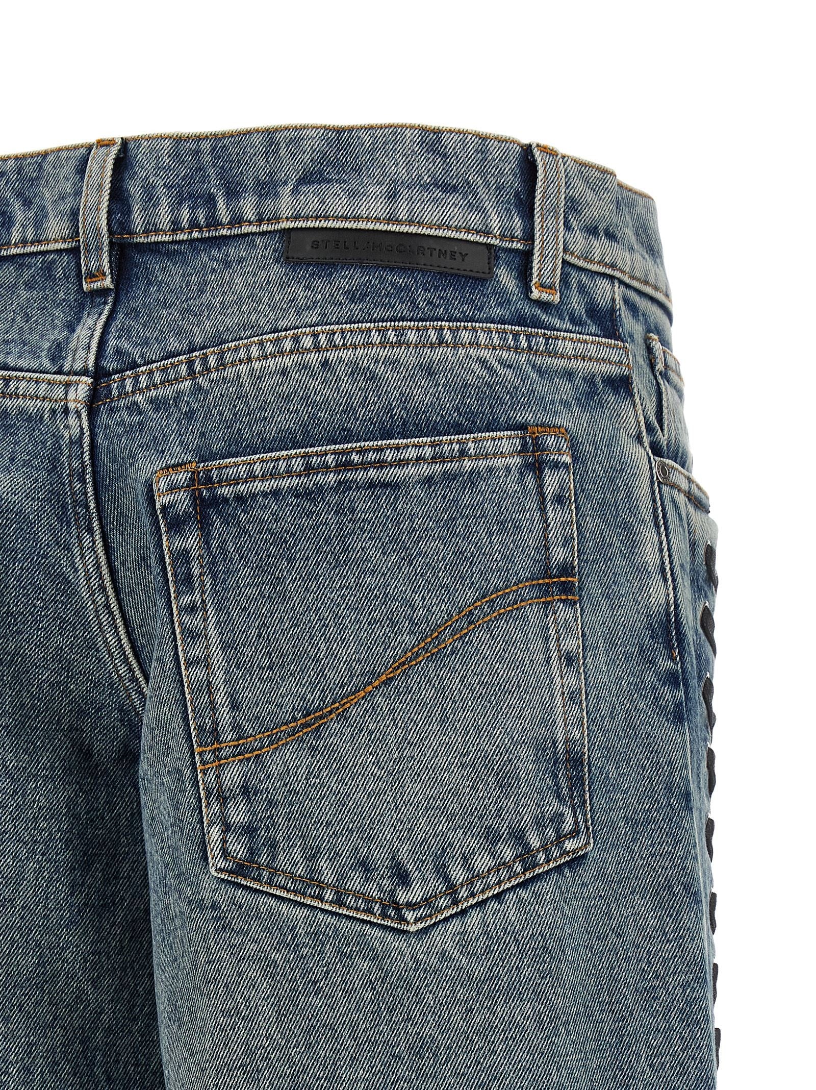 Stella McCartney Lace up Jeans Blue