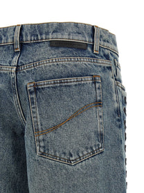 Stella McCartney Lace up Jeans Blue
