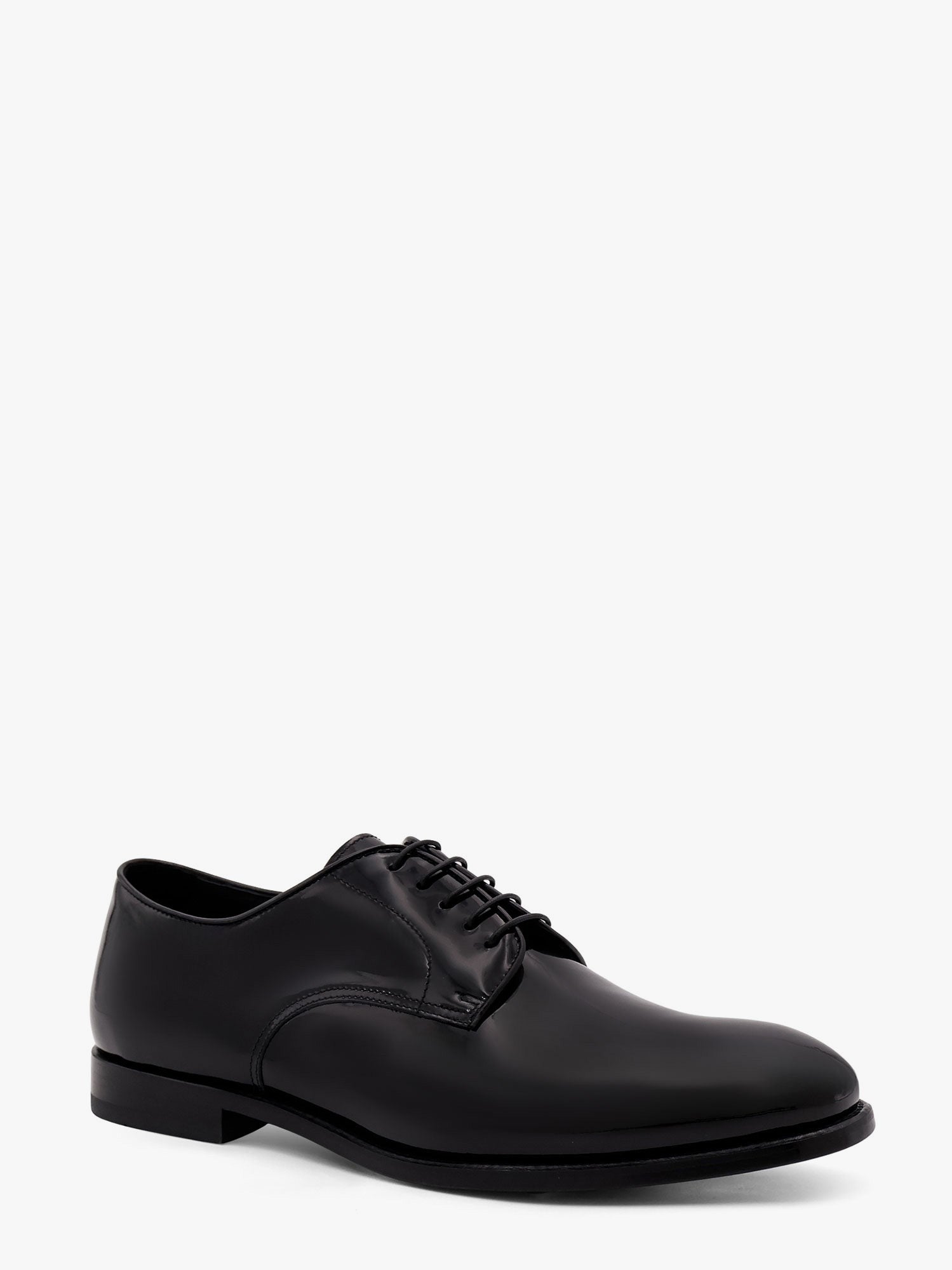 Doucal's Men's Lace up Patent Leather Shoe Black