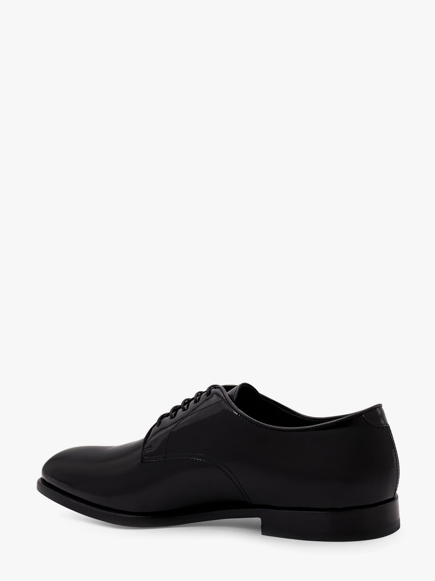 Doucal's Men's Lace up Patent Leather Shoe Black