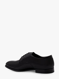 Doucal's Men's Lace up Patent Leather Shoe Black