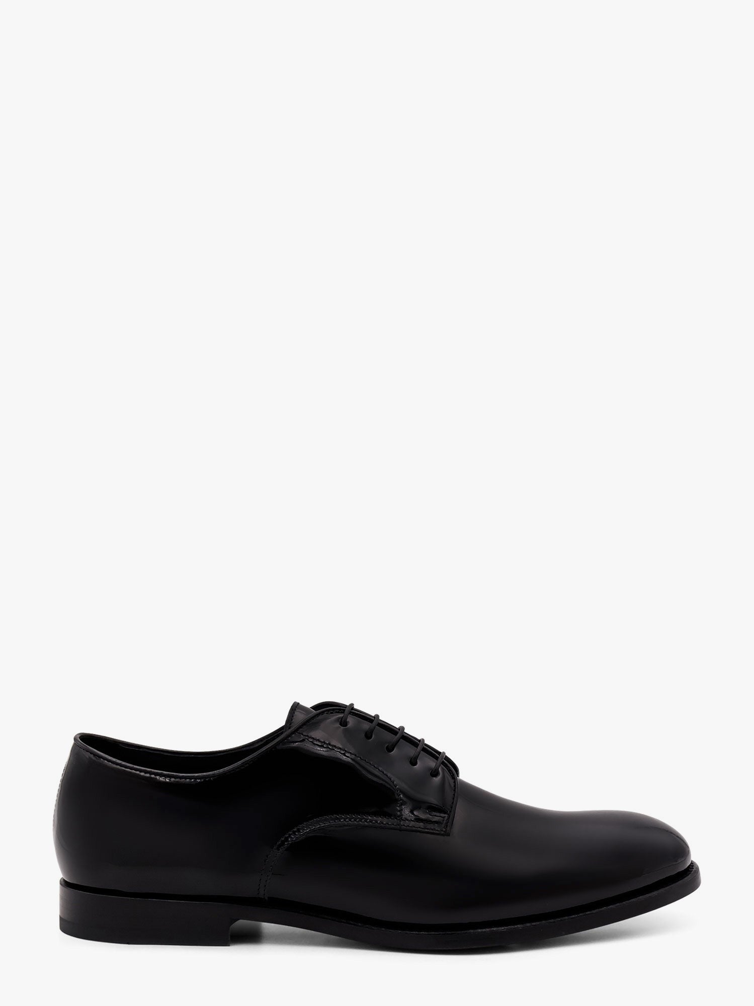 Doucal's Men's Lace up Patent Leather Shoe Black