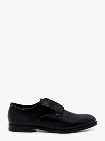Doucal's Men's Lace up Patent Leather Shoe Black