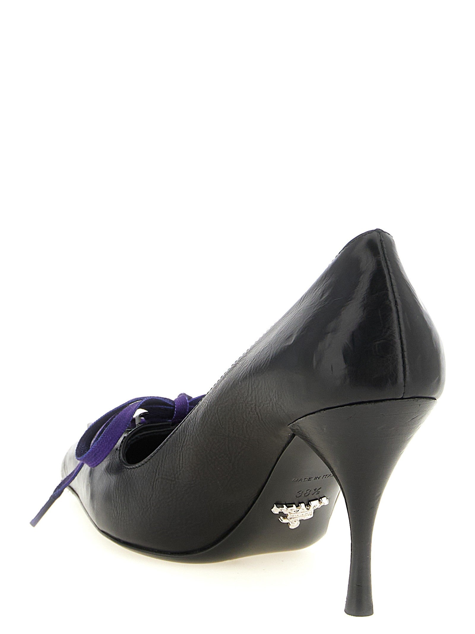 Prada Lace up Pumps Black