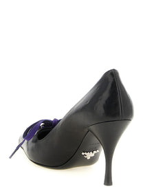 Prada Lace up Pumps Black