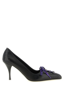 Prada Lace up Pumps Black