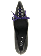 PRADA Lace up Pumps Black, view 4