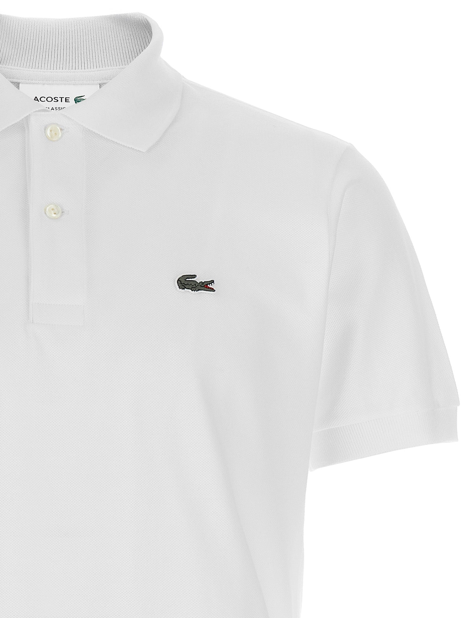 LACOSTE - LACOSTE - Logo patch polo shirt - Men’s Top
