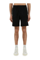 Lacoste Men's Cotton Fleece Cargo Shorts Black, view 2