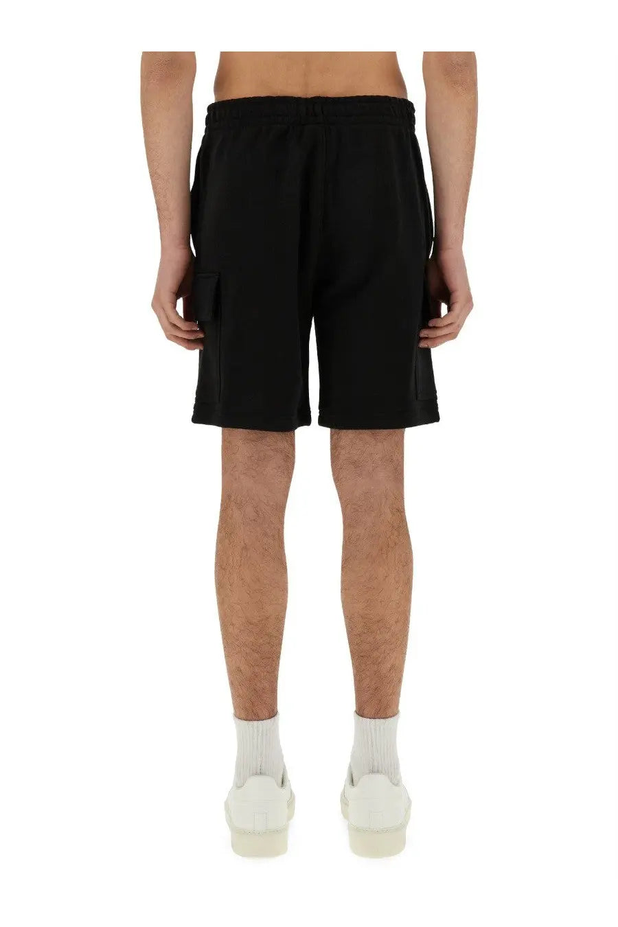 Lacoste Men's Cotton Fleece Cargo Shorts Black, view 4